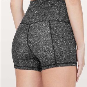 Lululemon align short size 2 splatter black grey white